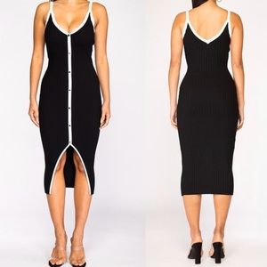 Black and white dress